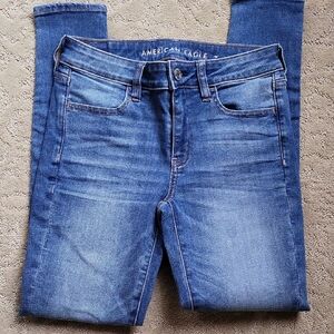 American Eagle Outfitters Dark Blue Skinny Jeans